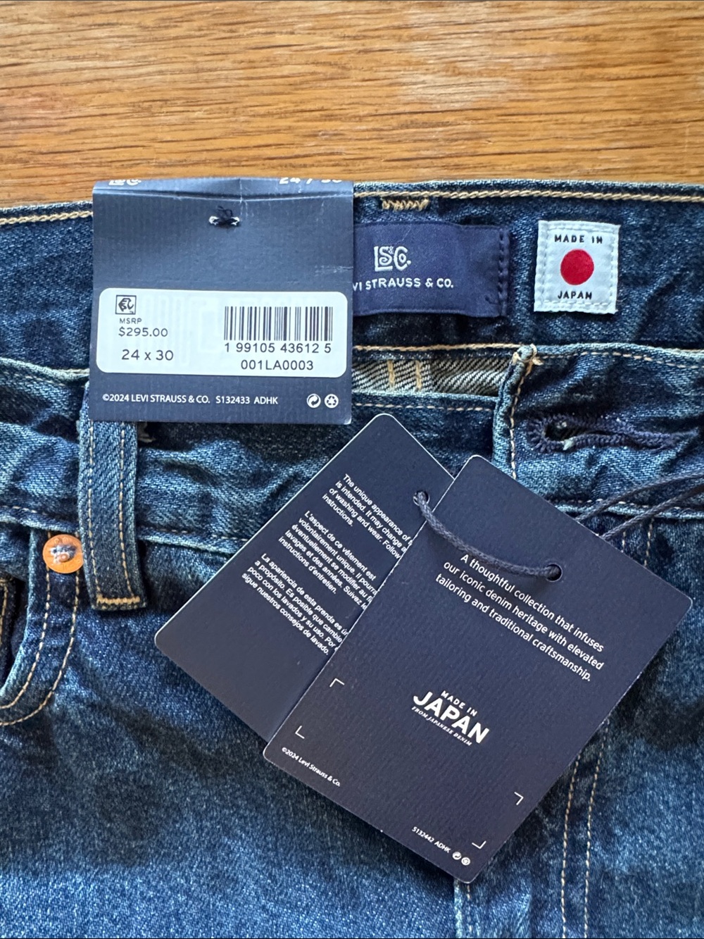 Levi's Blue label Women's Carve Jeans in Cerulean Made in Japan - Picture 4 of 5
